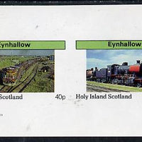 Eynhallow 1982 Steam Locos #08 imperf,set of 2 values (40p & 60p) unmounted mint