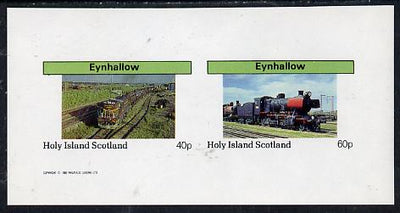 Eynhallow 1982 Steam Locos #08 imperf,set of 2 values (40p & 60p) unmounted mint