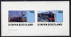 Staffa 1982 Steam Locos #04 imperf,set of 2 values (40p & 60p) unmounted mint