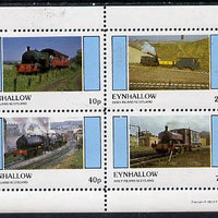 Eynhallow 1981 Steam Locos #02 perf,set of 4 values unmounted mint