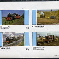 Eynhallow 1981 Steam Locos #02 imperf,set of 4 values unmounted mint