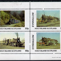 Eynhallow 1981 Steam Locos #03 perf,set of 4 values unmounted mint