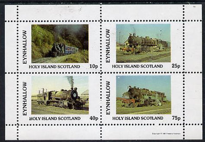 Eynhallow 1981 Steam Locos #03 perf,set of 4 values unmounted mint