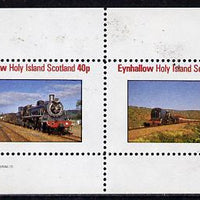 Eynhallow 1982 Steam Locos #09 perf,set of 2 values (40p & 60p) unmounted mint