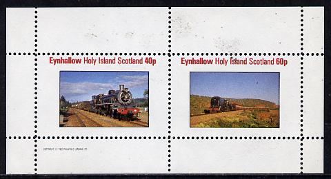 Eynhallow 1982 Steam Locos #09 perf,set of 2 values (40p & 60p) unmounted mint