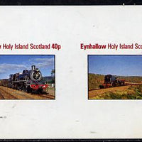 Eynhallow 1982 Steam Locos #09 imperf,set of 2 values (40p & 60p) unmounted mint