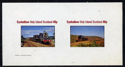 Eynhallow 1982 Steam Locos #09 imperf,set of 2 values (40p & 60p) unmounted mint