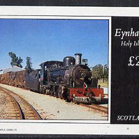 Eynhallow 1982 Steam Locos #09 imperf deluxe sheet (£2 value) unmounted mint