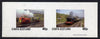 Staffa 1981 Steam Locos #01 imperf,set of 2 values unmounted mint