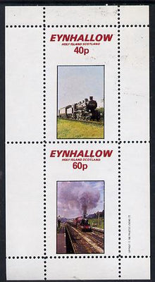 Eynhallow 1982 Steam Locos #10 perf,set of 2 values (40p & 60p) unmounted mint