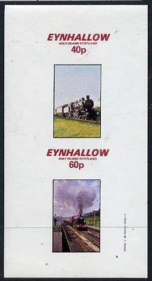 Eynhallow 1982 Steam Locos #10 imperf,set of 2 values (40p & 60p) unmounted mint