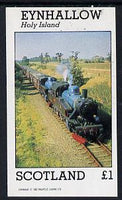 Eynhallow 1982 Steam Locos #10 imperf souvenir sheet (£1 value) unmounted mint