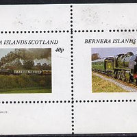 Bernera 1982 Steam Locos #06 perf,set of 2 values (40p & 60p) unmounted mint