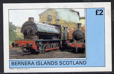 Bernera 1982 Steam Locos #06 (Worth Valley Saddle tank) imperf deluxe sheet (£2 value) unmounted mint