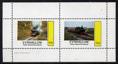 Eynhallow 1982 Steam Locos #11 perf,set of 2 values (40p & 60p) unmounted mint