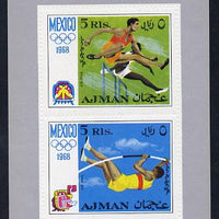 Ajman 1968 Mexico Olympics perf m/sheet unmounted mint (Mi BL 32A)