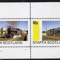 Staffa 1982 Steam Locos #06 perf,set of 2 values (40p & 60p) unmounted mint