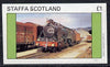 Staffa 1982 Steam Locos #06 imperf souvenir sheet (£1 value) unmounted mint