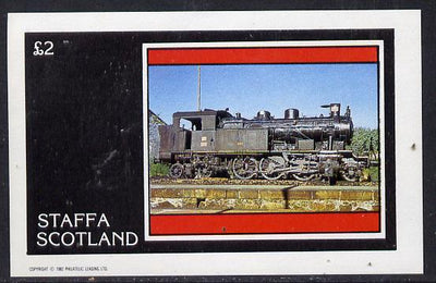Staffa 1982 Steam Locos #06 imperf deluxe sheet (£2 value) unmounted mint
