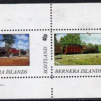 Bernera 1982 Steam Locos #07 perf,set of 2 values (40p & 60p) unmounted mint