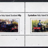 Eynhallow 1982 Steam Locos #12 perf,set of 2 values (40p & 60p) unmounted mint