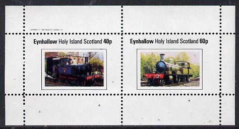 Eynhallow 1982 Steam Locos #12 perf,set of 2 values (40p & 60p) unmounted mint