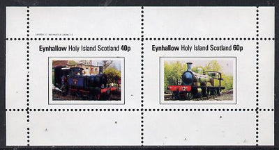 Eynhallow 1982 Steam Locos #12 perf,set of 2 values (40p & 60p) unmounted mint