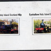 Eynhallow 1982 Steam Locos #12 imperf,set of 2 values (40p & 60p) unmounted mint