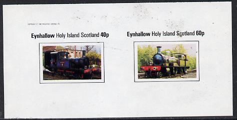 Eynhallow 1982 Steam Locos #12 imperf,set of 2 values (40p & 60p) unmounted mint