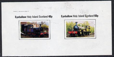 Eynhallow 1982 Steam Locos #12 imperf,set of 2 values (40p & 60p) unmounted mint