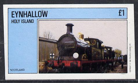 Eynhallow 1982 Steam Locos #12 imperf souvenir sheet (£1 value) unmounted mint