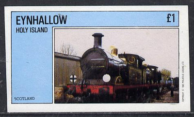 Eynhallow 1982 Steam Locos #12 imperf souvenir sheet (£1 value) unmounted mint