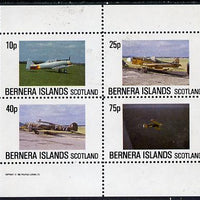 Bernera 1982 Aircraft #02 perf,set of 4 values (10p to 75p) unmounted mint