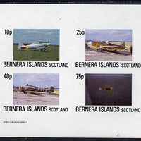 Bernera 1982 Aircraft #02 imperf,set of 4 values (10p to 75p) unmounted mint