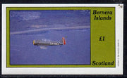 Bernera 1982 Aircraft #02 imperf souvenir sheet (£1 value) unmounted mint