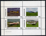 Eynhallow 1982 Light Aircraft #3 perf,set of 4 values (10p to 75p) unmounted mint