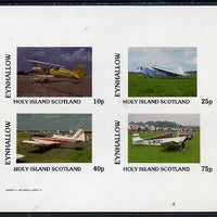 Eynhallow 1982 Light Aircraft #3 imperf,set of 4 values (10p to 75p) unmounted mint