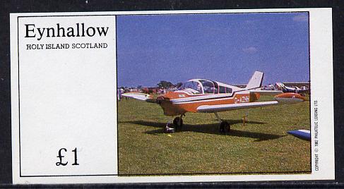 Eynhallow 1982 Light Aircraft #3 imperf souvenir sheet (£1 value) unmounted mint