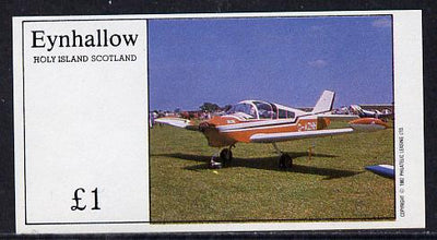 Eynhallow 1982 Light Aircraft #3 imperf souvenir sheet (£1 value) unmounted mint