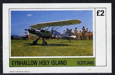 Eynhallow 1982 Light Aircraft #3 imperf deluxe sheet (£2 value) unmounted mint