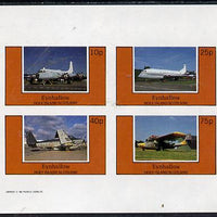 Eynhallow 1982 Aircraft #4 imperf,set of 4 values (10p to 75p) unmounted mint