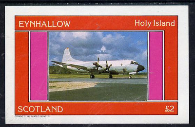 Eynhallow 1982 Aircraft #4 imperf deluxe sheet (£2 value) unmounted mint