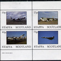 Staffa 1982 Military Jets perf,set of 4 values (10p to 75p) unmounted mint