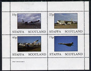 Staffa 1982 Military Jets perf,set of 4 values (10p to 75p) unmounted mint