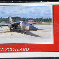 Staffa 1982 Military Jets imperf souvenir sheet (£1 value),unmounted mint