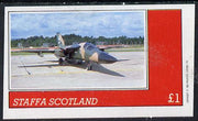 Staffa 1982 Military Jets imperf souvenir sheet (£1 value),unmounted mint