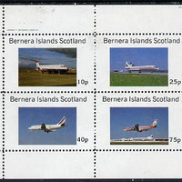 Bernera 1982 Airliners perf,set of 4 values (10p to 75p) unmounted mint