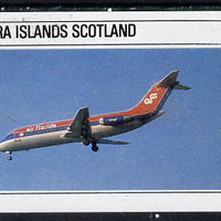 Bernera 1982 Airliners imperf souvenir sheet (£1 value) unmounted mint