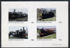 Staffa 1981 Steam Locos #02 imperf,set of 4 values unmounted mint