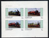 Eynhallow 1982 Steam Locos #13 imperf,set of 4 values (10p to 75p) unmounted mint